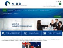 Tablet Screenshot of aibb.org.au